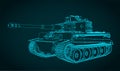 Tiger heavy German tank Royalty Free Stock Photo
