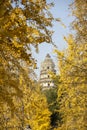 Tiger Hill Pagoda on the Tiger Hill during autumn session in Suzhou, China
