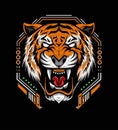 The Tiger illustration for tshirt design