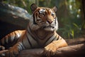 Tiger For International Tiger Day Created with Generative AI Technology