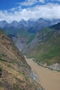 Tiger leaping gorge in southwest china Royalty Free Stock Photo
