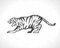 Tiger logo emblem template mascot symbol