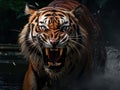 Ai Generated illustration Wildlife Concept of Tiger Royalty Free Stock Photo