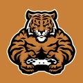 Tiger mascot gaming character logo