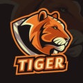 Tiger mascot logo Royalty Free Stock Photo