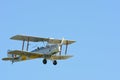 Tiger Moth Biplane in flight