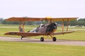 Tiger moth military biplane runway