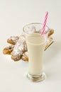 Tiger nut milk and fartons. Horchata de chufa. Royalty Free Stock Photo