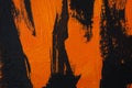 Tiger. Orange black striped acrylic. Fashionable design background