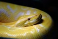 Tiger python close up