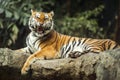 Tiger roar sleeping Royalty Free Stock Photo