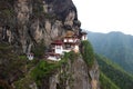 A Tiger's nest monestary on the edge of the mountain