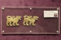 tiger-shaped gold decoration for chariot