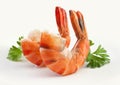 Tiger shrimp's tails Royalty Free Stock Photo