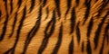 Tiger Skin Abstract Texture. Wild Bengal Leather, Wildcat Fur Pattern. AI generated.