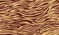 Tiger skin seamless pattern. Vector printing fashion trendy stripes. Zebra brown lines orange background repe