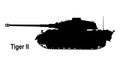 Tiger tank. Tank icon. Tiger German tank. Tank silhouette