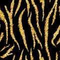 Tiger Texture Seamless Animal Pattern Golden Royalty Free Stock Photo