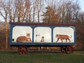 Little York Lake Dwyer Park antique tiger train car