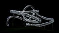 Tiger Turtle Magic Mountain at night in Duisburg, Germany