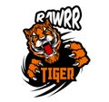Tiger wild live stickers Royalty Free Stock Photo