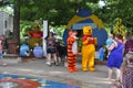 Tiger and Winnie The Pooh at the Park