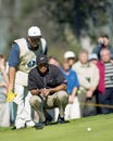 Tiger Woods and Mike Fluff Cowan Royalty Free Stock Photo