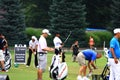 Tiger woods at the range Royalty Free Stock Photo