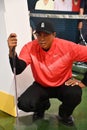 Tiger Woods statue at Madame Tussauds New York in New York City