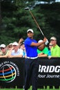 Tiger woods tee shot Royalty Free Stock Photo