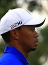 Tiger Woods watching the action