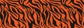 Tiger or zebra fur repeating texture. Animal skin stripes, jungle wallpapers. Seamless vector pattern Royalty Free Stock Photo