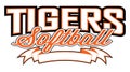 Tigers Softball Design With Banner