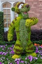 Tigger topiary display figure on display at Disney World