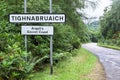 Tighnabruaich village welcome sign Argyll & Bute secret coast Cowal peninsula