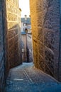 Tight Alley in Toledo, Spain.