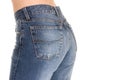 Tight fitting jeans Royalty Free Stock Photo