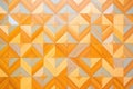 tight geometric pattern of mahogany parquet
