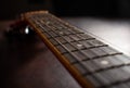 Tight Shot of Guitar Fret-board