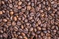 Tight shot medium roasted coffee beans, singleorigin selection staged for cupping, matte finish and uniform color highlight subtle Royalty Free Stock Photo