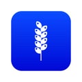 Tight spike icon digital blue