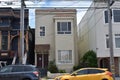 An abandoned half of a duplex San Francisco, 1. Royalty Free Stock Photo