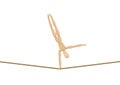 Tightrope Walker Handstand Balance Wooden Mannequin