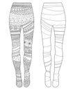 Tights, Coloring book page for adult and children