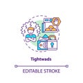 Tightwads concept icon
