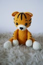 Tigre Amigurumi. Crochet Stuffed Animal. Ecofriendly Toy