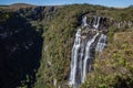 Tigre Preto (Black Tiger) Waterfall - Serra Geral National Park Royalty Free Stock Photo
