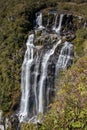 Tigre Preto waterfall (Black Tiger waterfall) with 400 meters hi Royalty Free Stock Photo