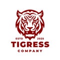 Tigress tiger logo emblem