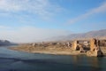 Tigris river near the border Turkey and Syria Royalty Free Stock Photo